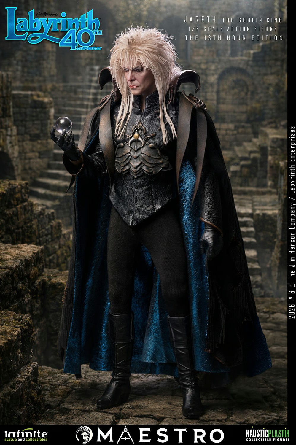 Pre-Order Infinite Statue X Kaustic Plastic Labyrinth Jareth the Goblin King 13th Hour Figure